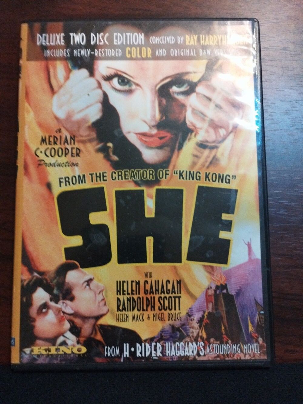 She (DVD, 1935) Helen Gahagan Randolph Scott 2 Discs Kino